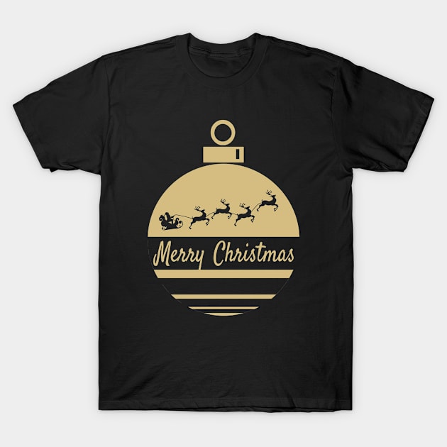 Christmas bauble Merry Christmas T-Shirt by Sal71